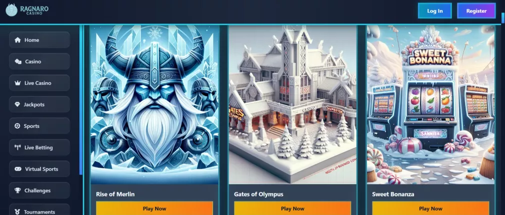 Ragnaro Casino Willkommensbonus bis zu 2500 € und 250 Freispiele